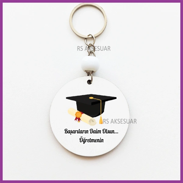 Mezuniyet Hatırası Baskılı Anahtarlık