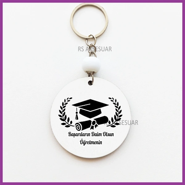 Mezuniyet Hatırası Baskılı Anahtarlık