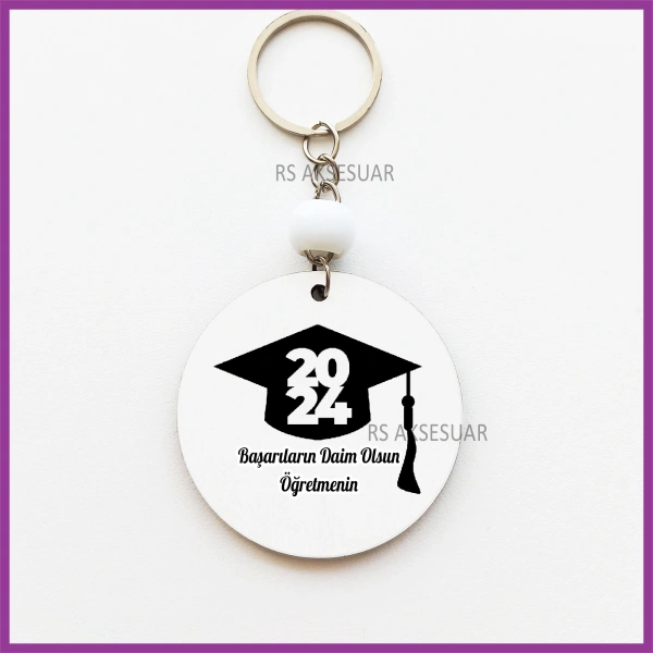 Mezuniyet Hatırası Baskılı Anahtarlık