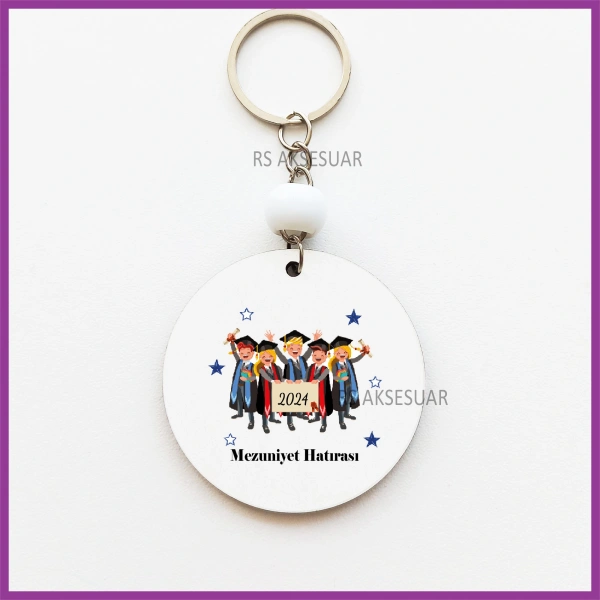 Mezuniyet Hatırası Baskılı Anahtarlık - rs5485