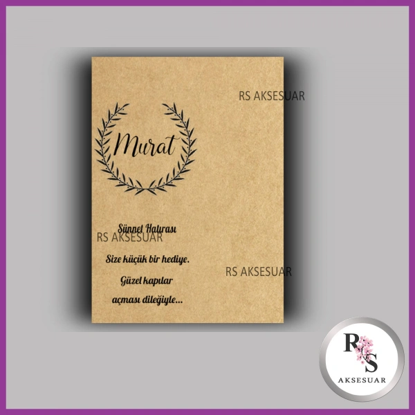 Nazar Boncuklu Sünnet Anahtarlık İsim Kartı - NA04