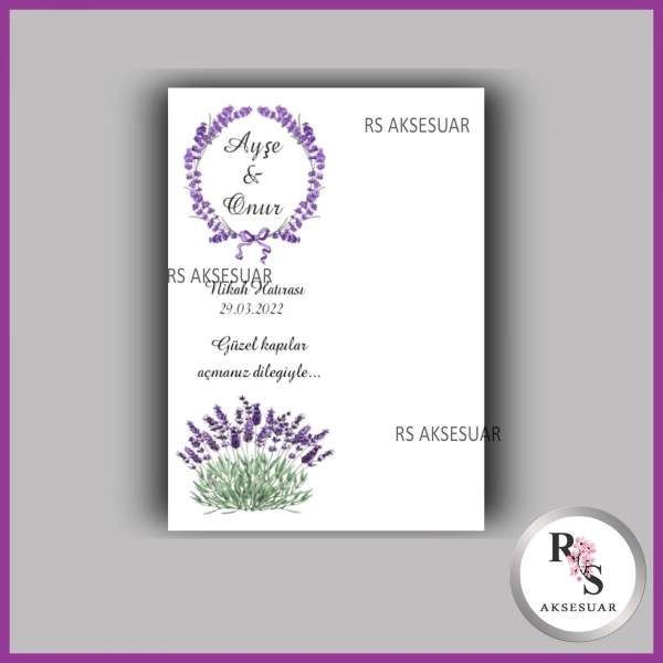 Nazar Boncuklu Anahtarlık Nikah - Kına İsim Kartı - NA43