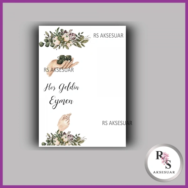 Nazar Boncuklu Anahtarlık Erkek Bebek İsim Kartı - NA10