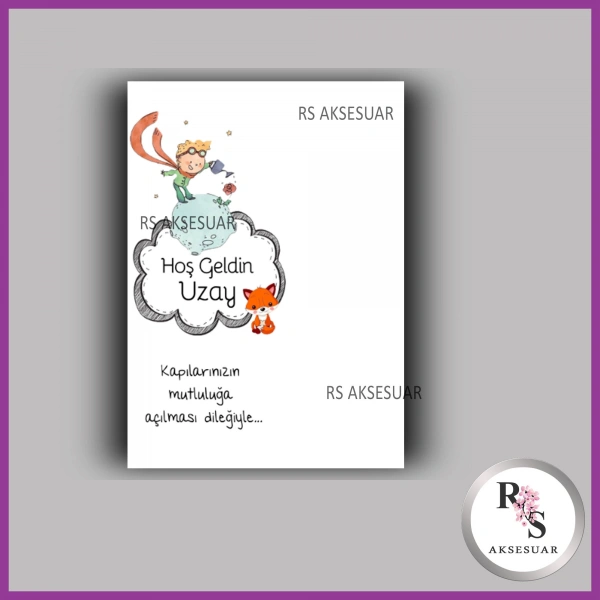 Nazar Boncuklu Anahtarlık Erkek Bebek İsim Kartı - NA11