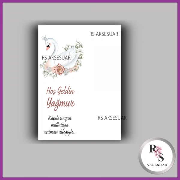 Nazar Boncuklu Bebek Anahtarlık İsim Kartı - NA15