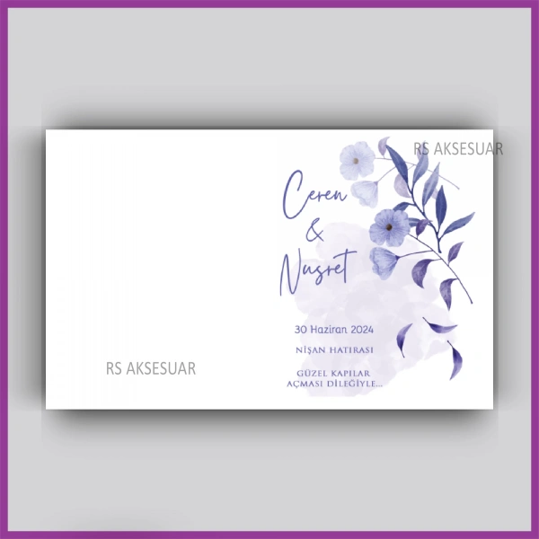 Nikah - Nişan Hediyelik Anahtarlık İsim Kartı