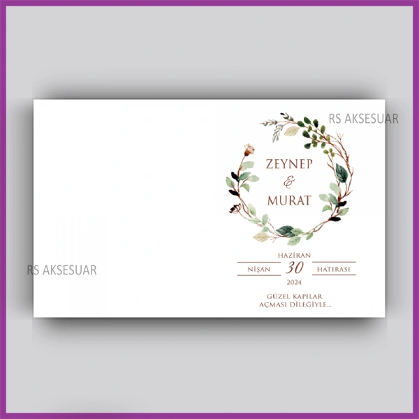 Hediyelik Kartı - Düğün, Nişan, Kına Anahtarlık Kartı - rs5511