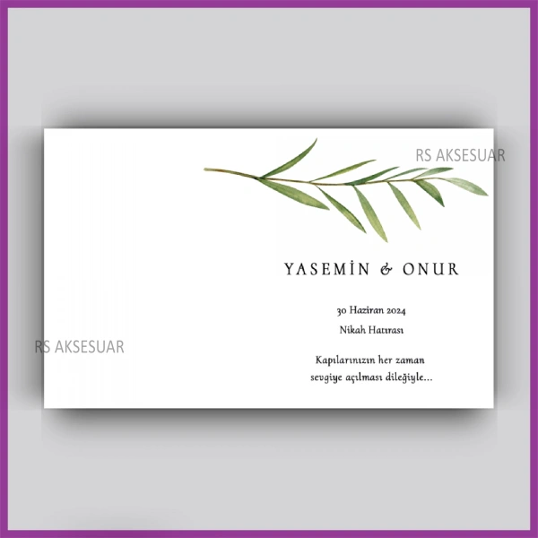 Nikah - Nişan Hediyelik Anahtarlık İsim Kartı