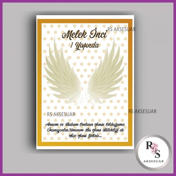 Şans Bileklik İsim Kartı -BK058