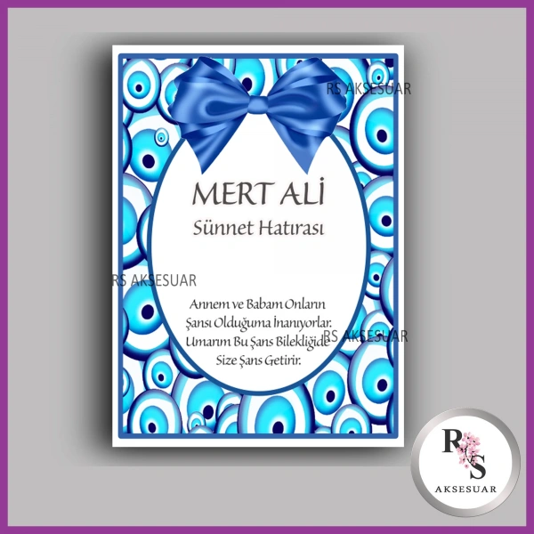 Şans Bileklik İsim Kartı -BK061