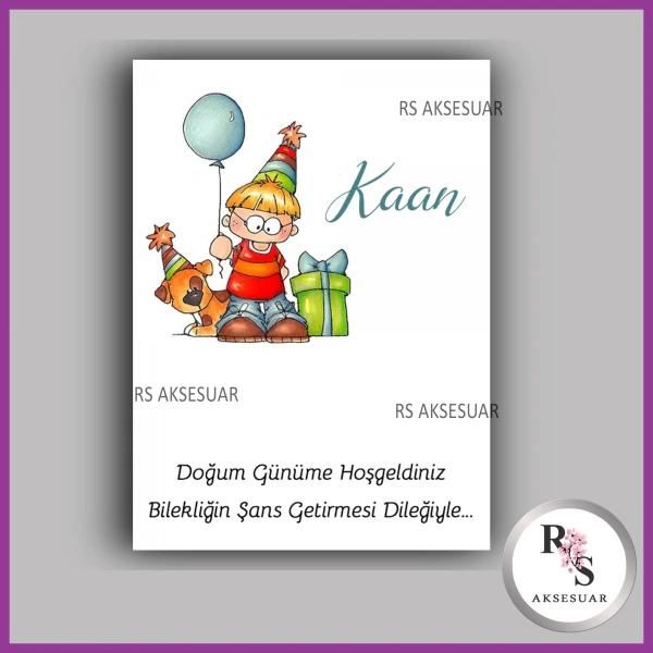 Şans Bileklik İsim Kartı -BK065