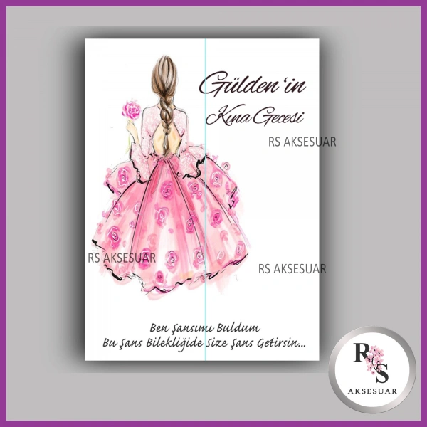 Şans Bileklik İsim Kartı -BK069