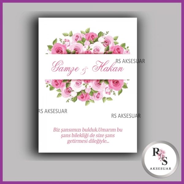 Şans Bileklik İsim Kartı -BK073