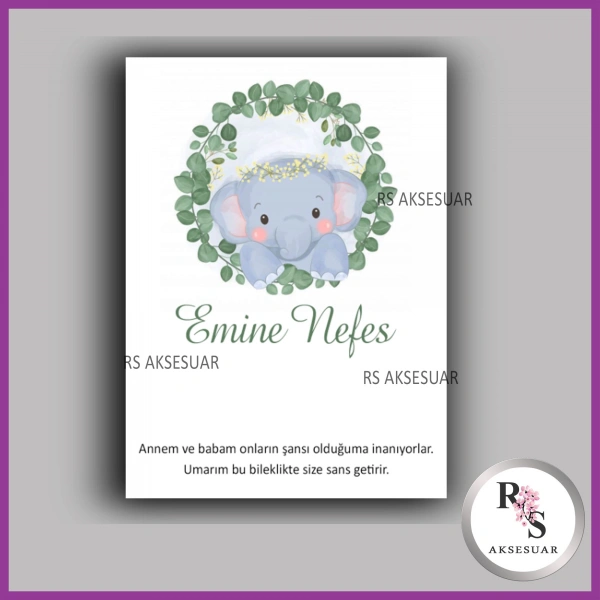 Şans Bileklik İsim Kartı -BK075