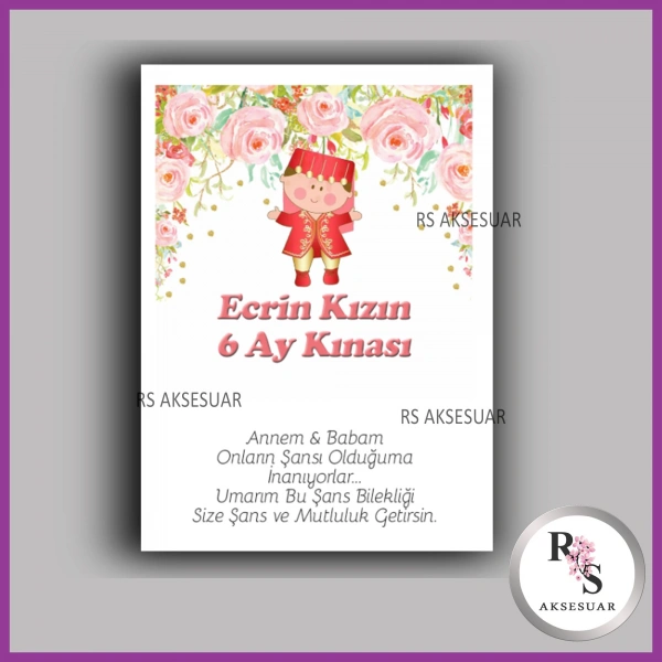 Şans Bileklik İsim Kartı -BK079