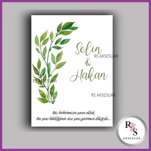 Şans Bileklik İsim Kartı -BK086