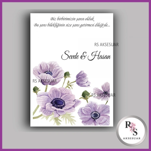 Şans Bileklik İsim Kartı -BK087