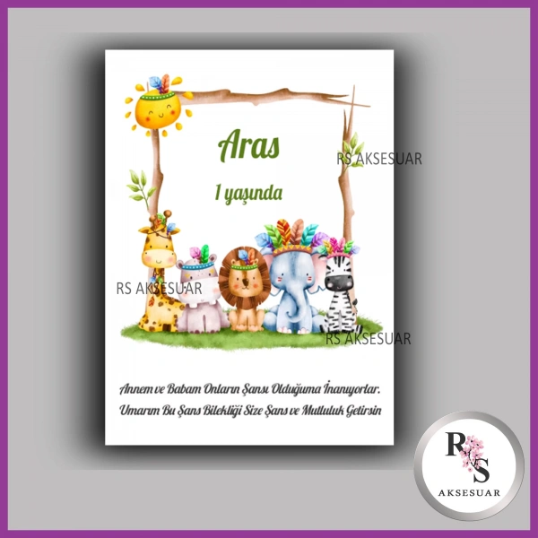 Şans Bileklik İsim Kartı -BK093