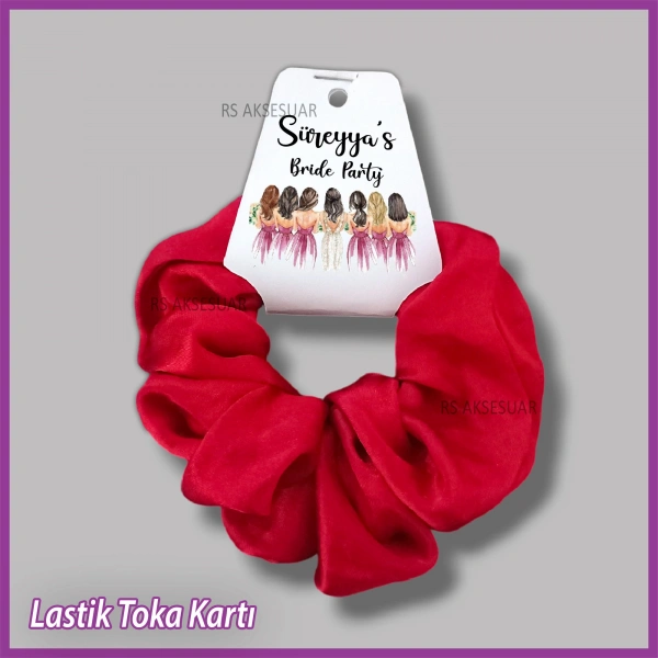 Saten Lastik Toka Kartı -Nikah, Nişan, Kına Hatırası