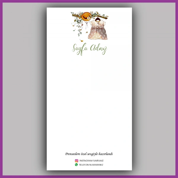 Kişiye Özel Logolu Toka - Takı Kartı - BS001