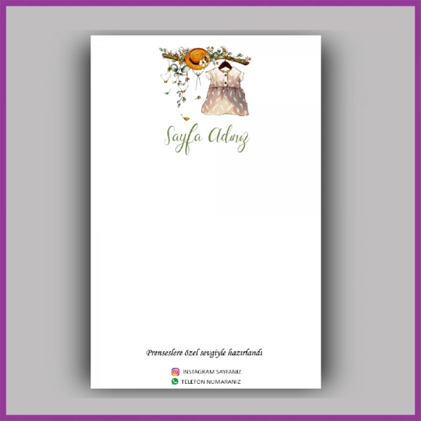 Kişiye Özel Logolu Toka - Takı Kartı - BS002