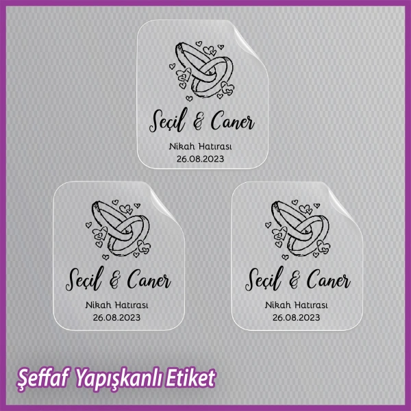 Şeffaf Etiketi -Epoksi İsim Etiketi - SE008