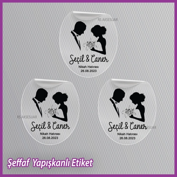 Şeffaf Etiketi -Epoksi İsim Etiketi - SE009