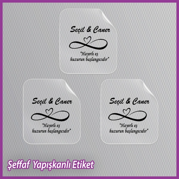 Şeffaf Etiketi -Epoksi İsim Etiketi - SE024