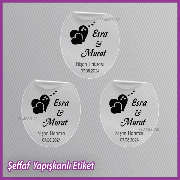 Şeffaf Etiketi -Epoksi İsim Etiketi - SE035