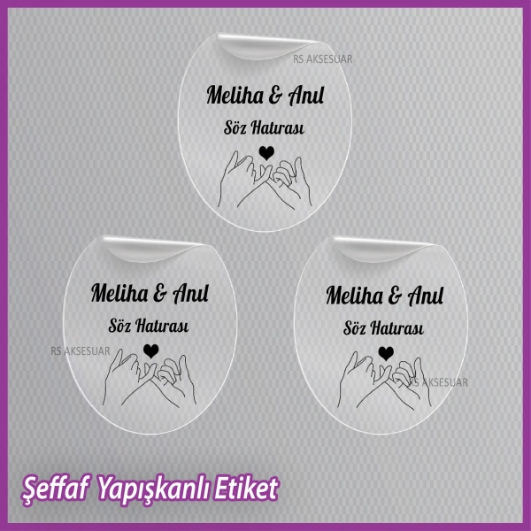 Şeffaf Etiketi -Epoksi İsim Etiketi - SE037