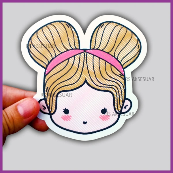 Sevimli Kız Çıtçıt ve Klips Toka - Takı Kartı