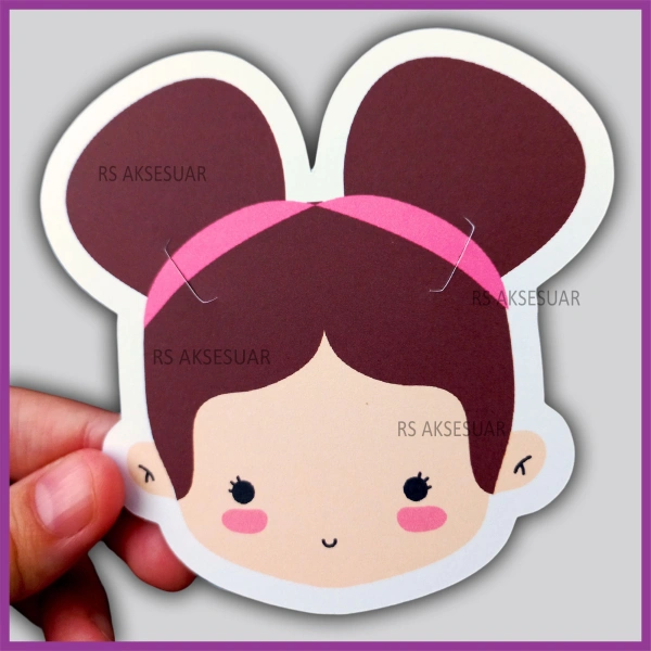 Sevimli Kız Çıtçıt ve Klips Toka - Takı Kartı