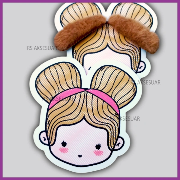 Sevimli Kız Çıtçıt ve Klips Toka - Takı Kartı