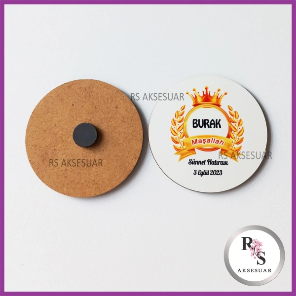 Ahşap Magnet Sünnet Hediyeliği - SS010
