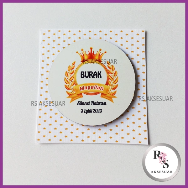 Ahşap Magnet Sünnet Hediyeliği - SS010