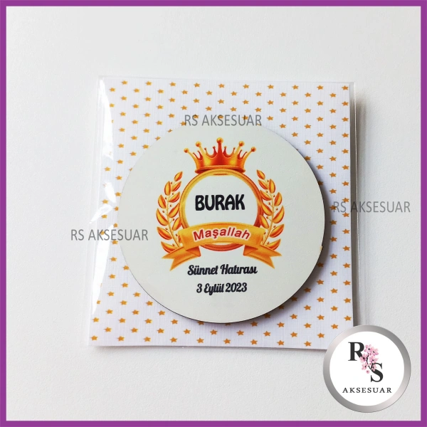Ahşap Magnet Sünnet Hediyeliği - SS010