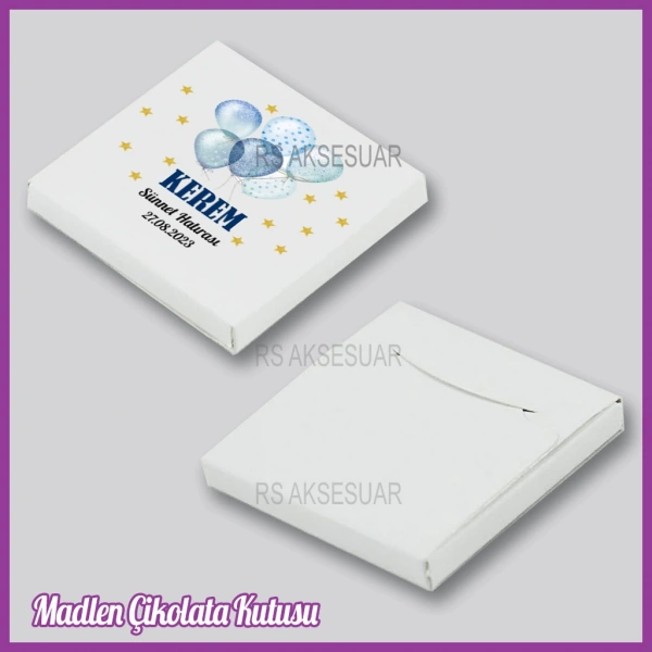 Tekli Madlen Bebek Çikolata Kutusu - K004