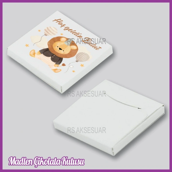 Tekli Madlen Bebek Çikolata Kutusu - K012