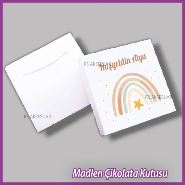 Tekli Madlen Bebek Çikolata Kutusu - K013