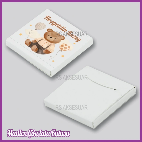 Tekli Madlen Bebek Çikolata Kutusu - K014