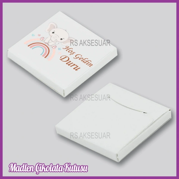 Tekli Madlen Bebek Çikolata Kutusu - K015