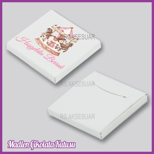 Tekli Madlen Bebek Çikolata Kutusu - K017