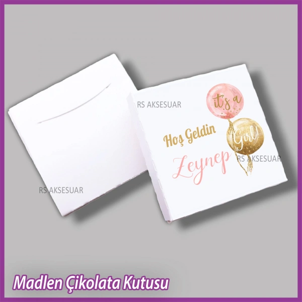 Tekli Madlen Bebek Çikolata Kutusu - K018