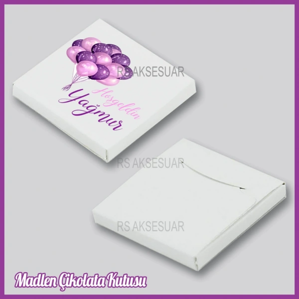 Tekli Madlen Bebek Çikolata Kutusu - K019