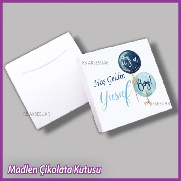 Tekli Madlen Bebek Çikolata Kutusu - K020