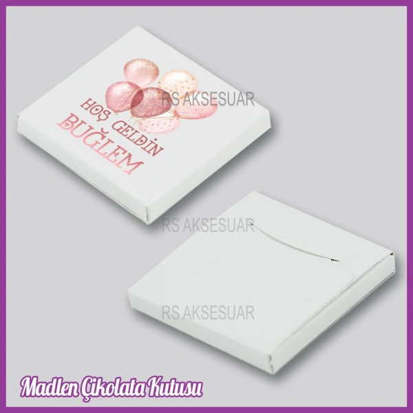 Tekli Madlen Bebek Çikolata Kutusu - K022