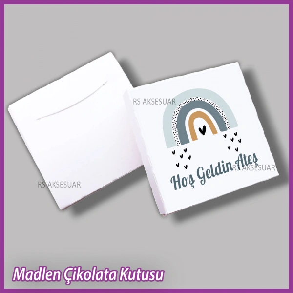 Tekli Madlen Bebek Çikolata Kutusu - K024