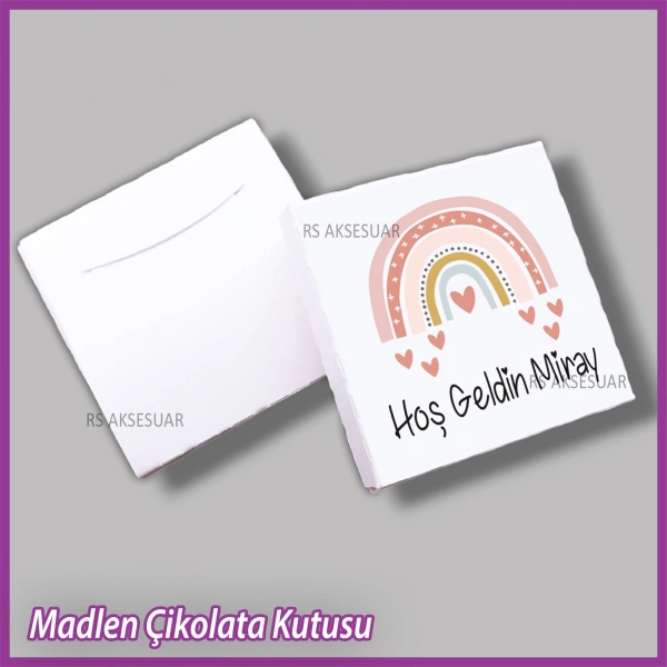 Tekli Madlen Bebek Çikolata Kutusu - K025