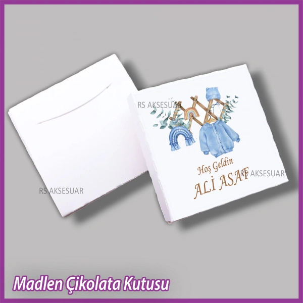 Tekli Madlen Bebek Çikolata Kutusu - K028