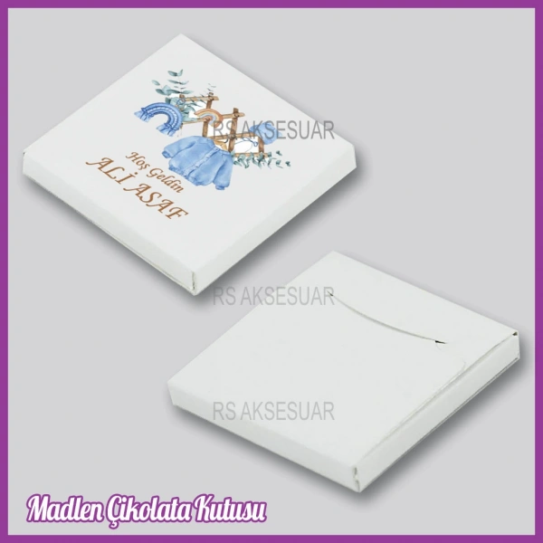 Tekli Madlen Bebek Çikolata Kutusu - K028